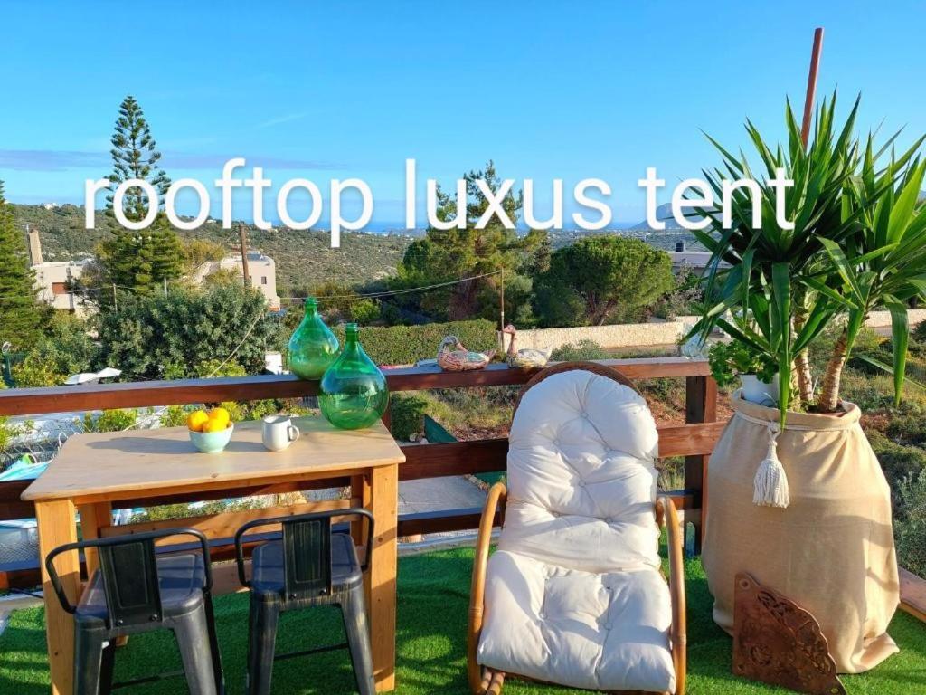 Dream Tiny House Or Luxus Tent With Pool Villa Chania  Bagian luar foto